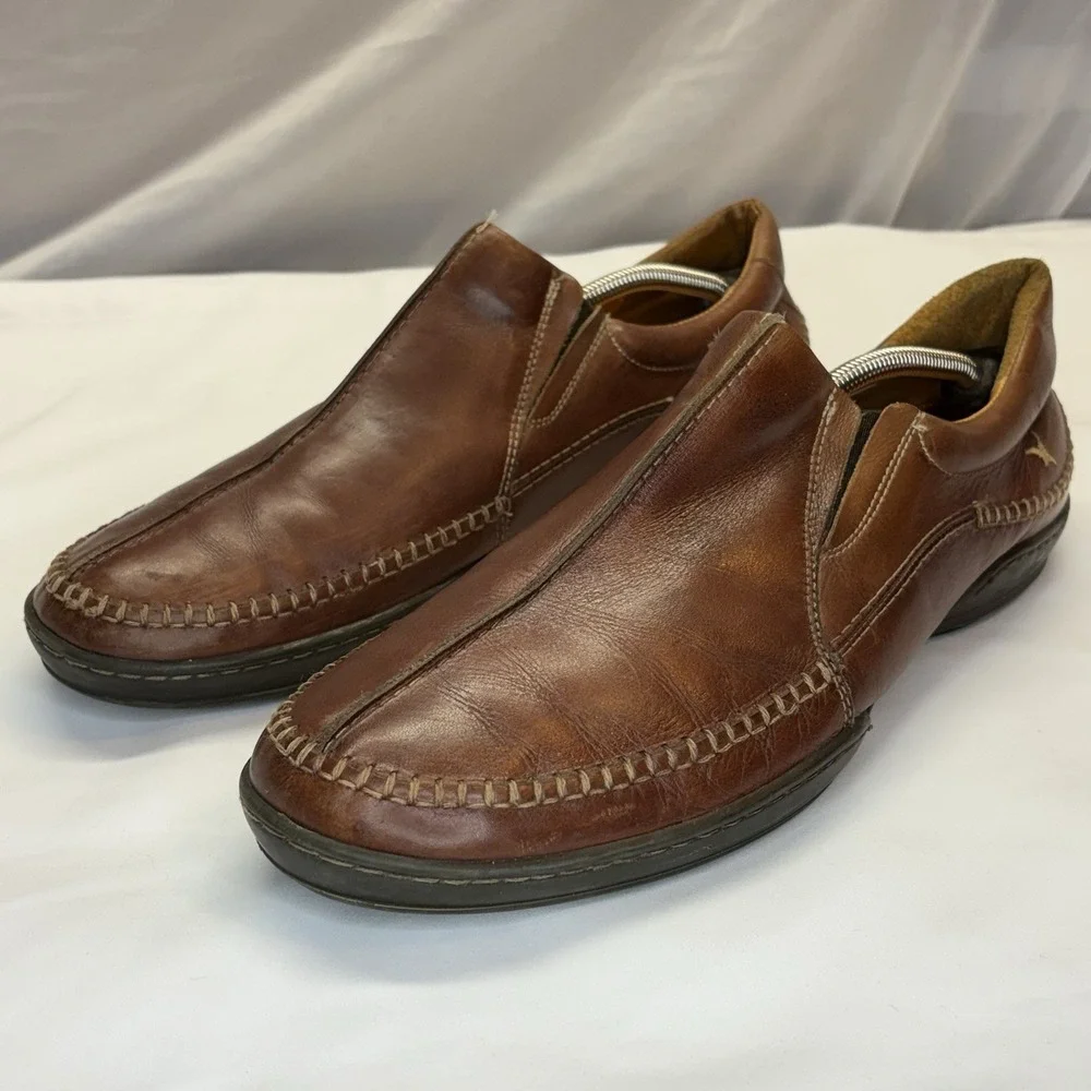 Pikolinos San Telmo Leather Loafers in Brandy EU 46 US Men's 13 Slip On Brown